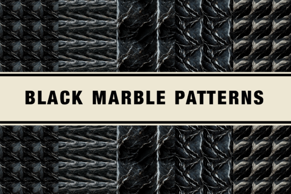 Black Marble Seamless Patterns: Elegant, Versatile Design Resources for Creatives