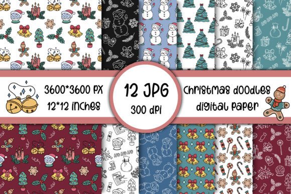 Christmas Digital Paper JPG Patterns: Seamless, Print-Ready Backdrops for Every Holiday Project