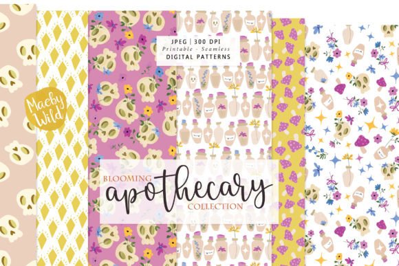 Cute Halloween Apothecary Patterns