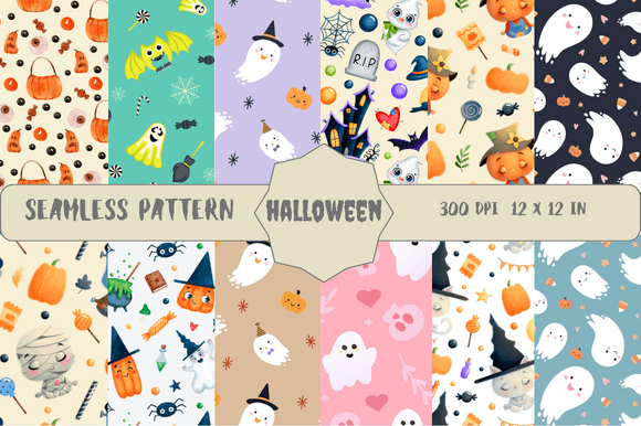 Halloween Seamless Patterns 2