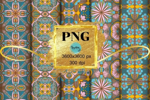 Seamless Mandala Patterns V.3