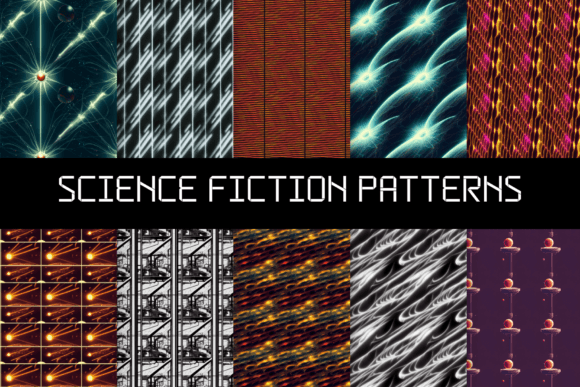 Seamless Science Fiction Patterns: A Creative Powerhouse for Designers and Makers