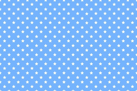 Seamless Star Patterns on Blue Background
