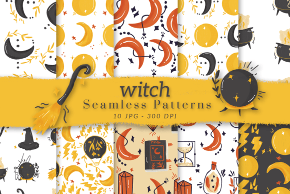 Witch Seamless Patterns